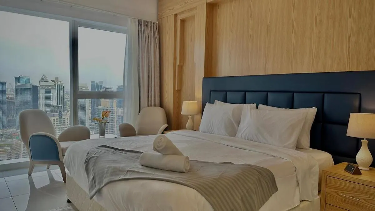 Exclusive 2Br Escape With Marina Views In Damac Heights By Bhavan Vacation Homes Dubai Apartment